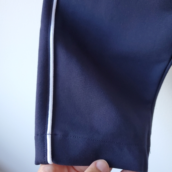 NEW SPANX The Perfect Pant Ankle Piped Skinny in Classic Navy Size Large - Picture 5 of 12